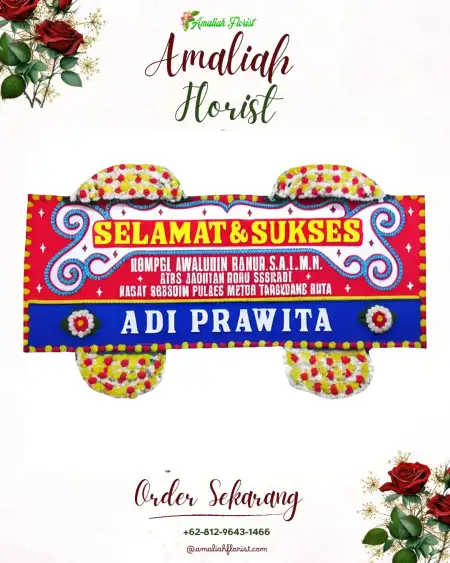 Papan Bunga Ucapan Selamat Plodongan