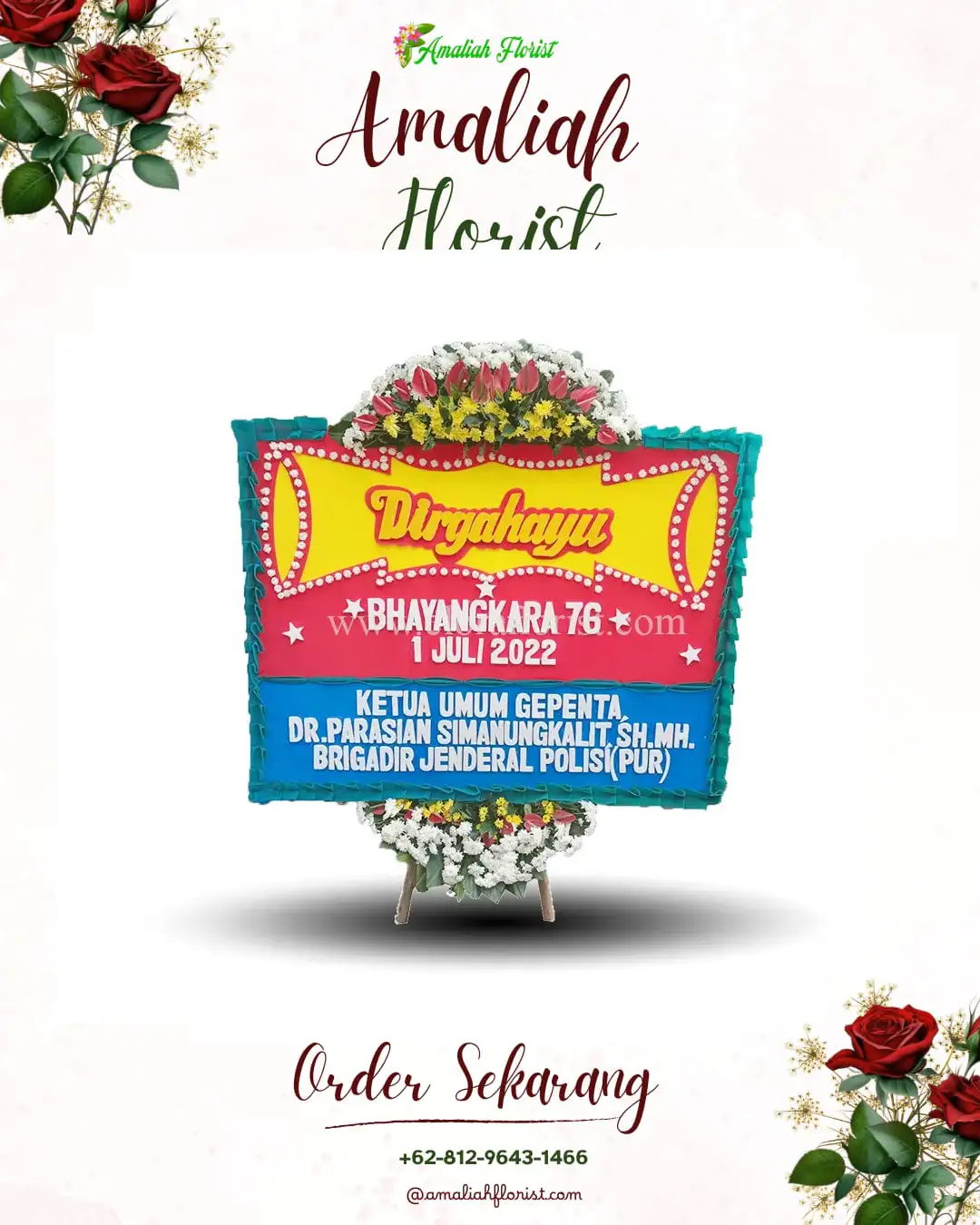 Papan Bunga HUT Ulang Tahun Plodongan